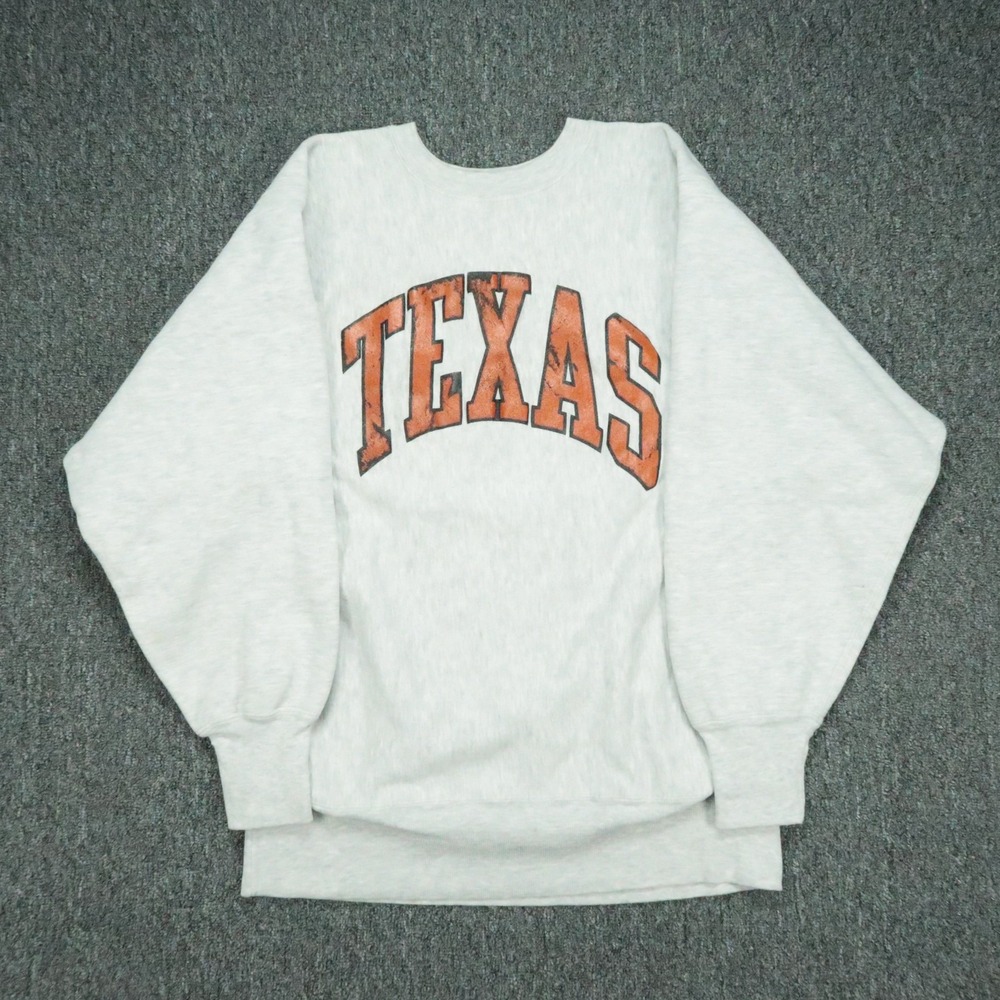 VINTAGE Texas Longhorns Sweatshirt Mens XL Champion Reverse Weave Crew Neck USA